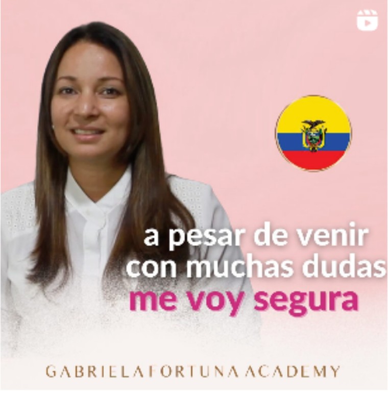 Alumna de Gabriela Fortuna Academy, Ecuador