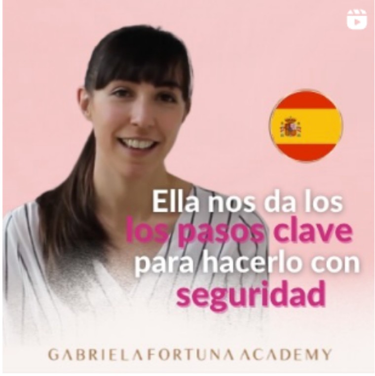 Alumna de Gabriela Fortuna Academy, España